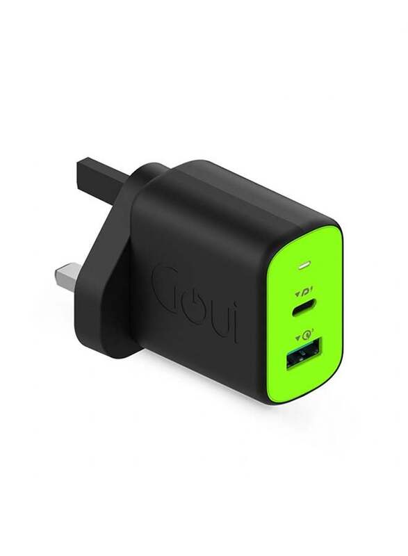 Goui Wall Travel Charger 2 Ports Equipped with Power Delivery and Qualcomm 3.0 Technology, 45W, Black
Goui Wall Travel Charger 2 Ports Equipped with Power Delivery and Qualcomm 3.0 Technology, 45W, Black