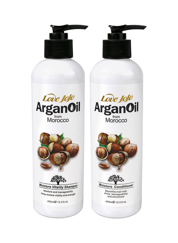 Love JoJo Argan Oil Moisture Shampoo & Conditioner Set for All Hair Types, 2 x 400ml
Love JoJo Argan Oil Moisture Shampoo & Conditioner Set for All Hair Types, 2 x 400ml