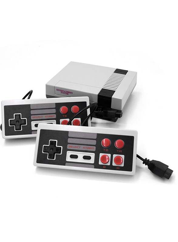 Generic Mini TV 8 Bit Retro Handheld Game Console, with Dual Controllers & Built-in 620/500 Game, Multicolour
Generic Mini TV 8 Bit Retro Handheld Game Console, with Dual Controllers & Built-in 620/500 Game, Multicolour