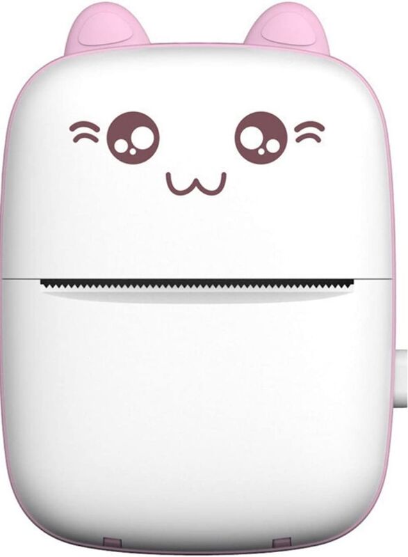 Generic Portable Mini Pocket Printer BT Thermal Printer with Thermal Printing Paper USB Cable for Note Photo Web Document Printing, White/Pink
Generic Portable Mini Pocket Printer BT Thermal Printer with Thermal Printing Paper USB Cable for Note Photo Web Document Printing, White/Pink