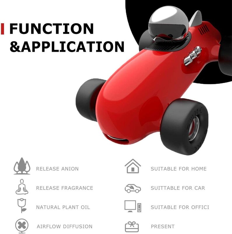 Generic ZWXC Aromatherapy Car Scented Essential Oil Air Ionizer and Diffuser, F1-Max, Red
Generic ZWXC Aromatherapy Car Scented Essential Oil Air Ionizer and Diffuser, F1-Max, Red