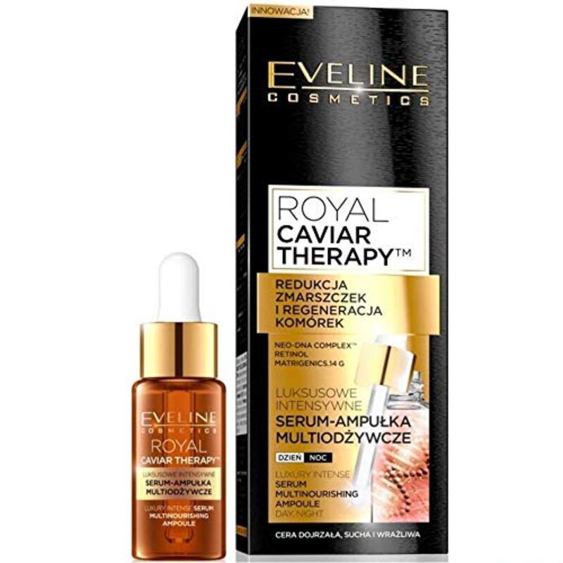 Eveline Cosmetics Royal Caviar Therapy Multi Nourishing Day and Night Serum, 18ml
Eveline Cosmetics Royal Caviar Therapy Multi Nourishing Day and Night Serum, 18ml