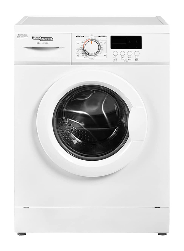 Super General 6 KG 1000 RPM Front Loading Washing Machine, Energy-Saving, 6100-NLED, White
Super General 6 KG 1000 RPM Front Loading Washing Machine, Energy-Saving, 6100-NLED, White