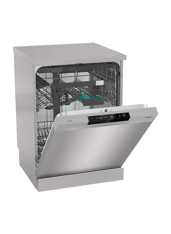 Gorenje 5 Programs 16 Place Settings Free Standing Stainless Steel Dishwasher, GS671C60X, Grey
Gorenje 5 Programs 16 Place Settings Free Standing Stainless Steel Dishwasher, GS671C60X, Grey