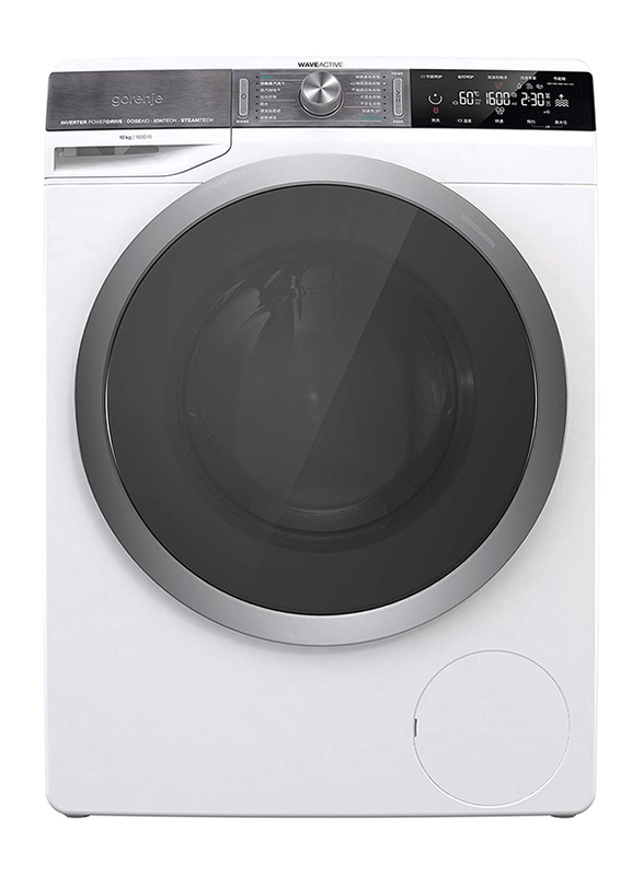 Gorenje 10kg 1600 RPM Front Load Fully Automatic Washing Machine, WS168LNST, White
Gorenje 10kg 1600 RPM Front Load Fully Automatic Washing Machine, WS168LNST, White