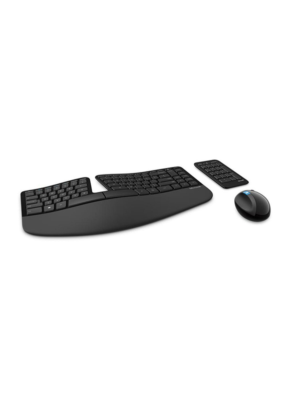 Microsoft Sculpt Ergonomic Desktop Wireless English Keyboard, Number Pad and Mouse Set, Black
Microsoft Sculpt Ergonomic Desktop Wireless English Keyboard, Number Pad and Mouse Set, Black