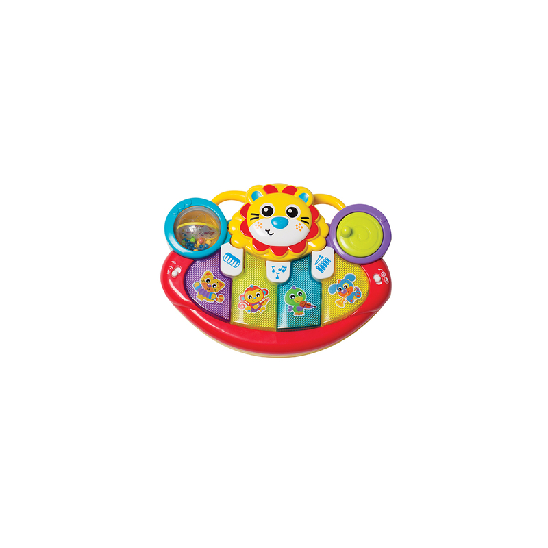 Playgro Lion Activity Kick Toy Piano, Multicolour