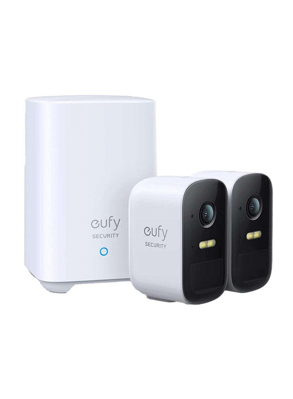 Eufy Cam 2C Pro 2 Cam & 1 Homebase Security Camera with 180 Days Battery Life, Black/White
Eufy Cam 2C Pro 2 Cam & 1 Homebase Security Camera with 180 Days Battery Life, Black/White