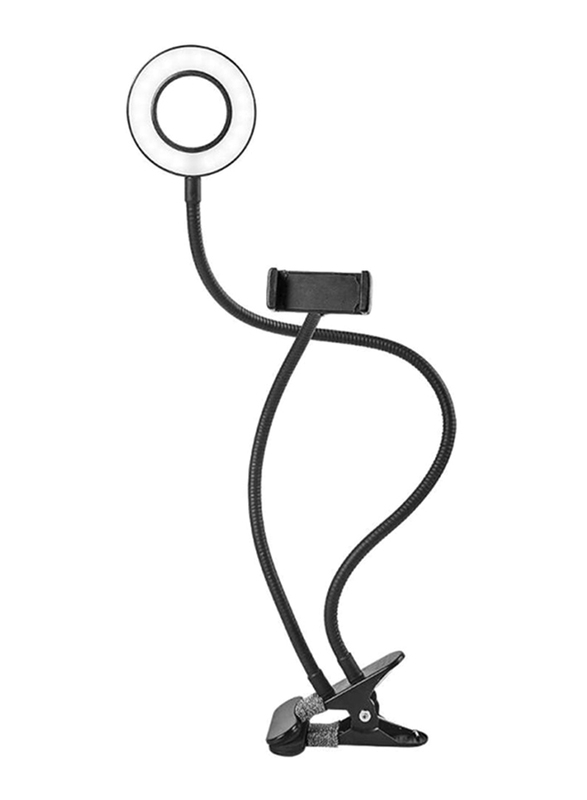 Trands Selfie LED Ring Light with Flexible Mobile Phone Holder for Smartphones, 100cm, Black
Trands Selfie LED Ring Light with Flexible Mobile Phone Holder for Smartphones, 100cm, Black
