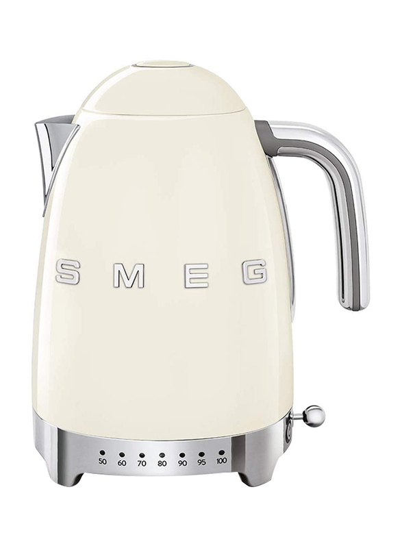 Smeg 50's Retro Style Aesthetic 1.7L Electric Stainless Steel Variable Temperature Kettle, 3000W, Cream
Smeg 50's Retro Style Aesthetic 1.7L Electric Stainless Steel Variable Temperature Kettle, 3000W, Cream
