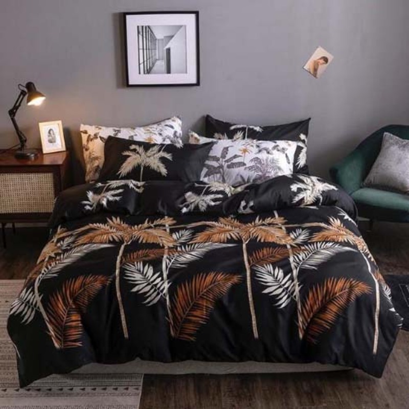 Deals for Less 6-Pieces Palm Tree Design Bedding Set, 1 Duvet Cover + 1 Bedsheet + 4 Pillow Covers, Multicolour, Queen/Double
Deals for Less 6-Pieces Palm Tree Design Bedding Set, 1 Duvet Cover + 1 Bedsheet + 4 Pillow Covers, Multicolour, Queen/Double
