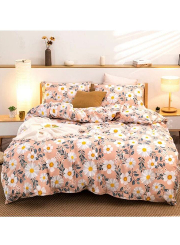 Deals For Less Luna Home 6-Piece Floral Design Duvet Cover Set, 1 Duvet Cover + 1 Fitted Sheet + 4 Pillow Covers, King, Peach/White
Deals For Less Luna Home 6-Piece Floral Design Duvet Cover Set, 1 Duvet Cover + 1 Fitted Sheet + 4 Pillow Covers, King, Peach/White