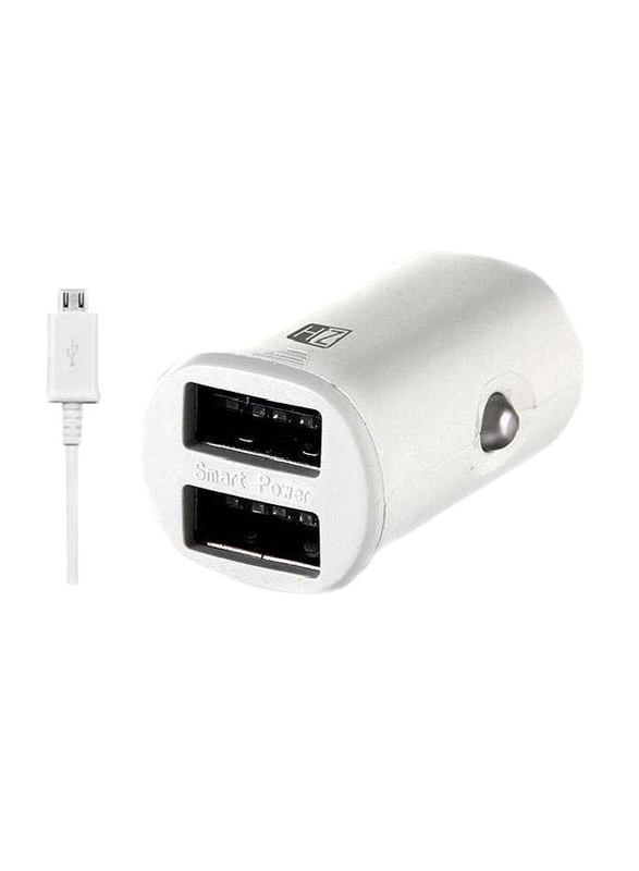 Heatz ZCCS10 Double Port Car Charger, 3.4A with Micro USB to USB Charge Cable, White
Heatz ZCCS10 Double Port Car Charger, 3.4A with Micro USB to USB Charge Cable, White