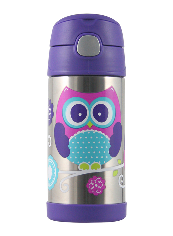 Thermos 355ml Funtainer Stainless Steel Owl Kids Hydration/Water Bottle, Purple/Silver
Thermos 355ml Funtainer Stainless Steel Owl Kids Hydration/Water Bottle, Purple/Silver