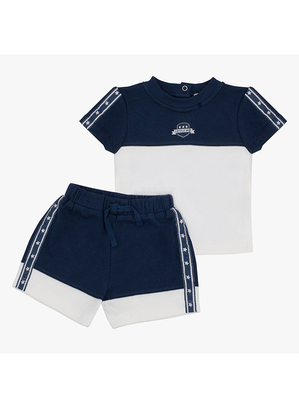 Moon Navy Sports Cotton Polo T-shirt & Pull On Shorts Set for Baby Boys, 6-9 Months, Blue
Moon Navy Sports Cotton Polo T-shirt & Pull On Shorts Set for Baby Boys, 6-9 Months, Blue
