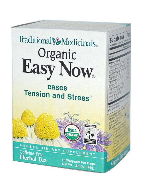 Traditional Medicinals Organic Easy Now Eases Tension & Stress Herbal Tea, 24g
Traditional Medicinals Organic Easy Now Eases Tension & Stress Herbal Tea, 24g