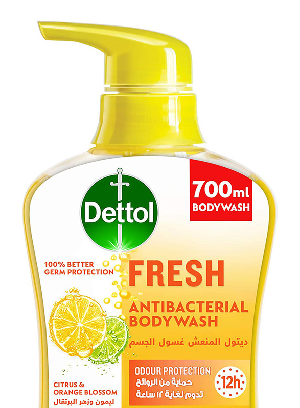 Dettol Fresh Shower Gel & Bodywash for Effective Germ Protection & Personal Hygiene, 700ml
Dettol Fresh Shower Gel & Bodywash for Effective Germ Protection & Personal Hygiene, 700ml