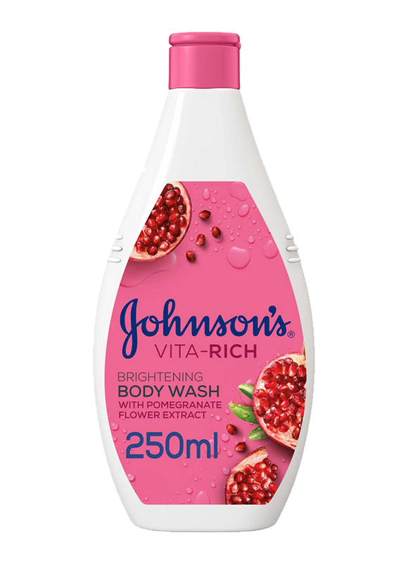 Johnson's Vita-Rich Brightening Body Wash with Pomegranate Flower Extract, 250ml
Johnson's Vita-Rich Brightening Body Wash with Pomegranate Flower Extract, 250ml