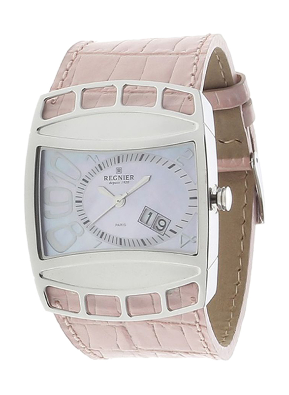 Regnier Analog Watch for Women with Leather Band, Water Resistant, R215, Pink-White
Regnier Analog Watch for Women with Leather Band, Water Resistant, R215, Pink-White