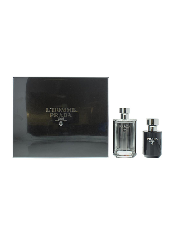 Prada 2-Piece Milano L'Homme Gift Set for Men, 100ml EDT Perfume, 125ml After Shave Balm
Prada 2-Piece Milano L'Homme Gift Set for Men, 100ml EDT Perfume, 125ml After Shave Balm