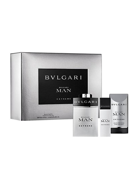 Bvlgari 3-Piece Man Extreme Gift Set for Men, 100ml EDT Perfume, 15ml EDT Perfume, 75ml After Shave Balm
Bvlgari 3-Piece Man Extreme Gift Set for Men, 100ml EDT Perfume, 15ml EDT Perfume, 75ml After Shave Balm