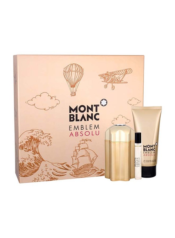 Mont Blanc 3-Piece Gift Set Emblem Absolu EDT Perfume for Men, EDT Perfume 100ml, EDT Perfume 7.5ml, After shave Gel 100ml
Mont Blanc 3-Piece Gift Set Emblem Absolu EDT Perfume for Men, EDT Perfume 100ml, EDT Perfume 7.5ml, After shave Gel 100ml
