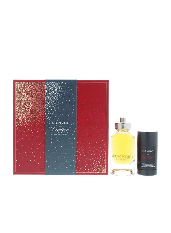 Cartier 2-Piece L Envol Gift Set for Women, 80ml EDP Perfume, 75ml Deodorant Stick
Cartier 2-Piece L Envol Gift Set for Women, 80ml EDP Perfume, 75ml Deodorant Stick