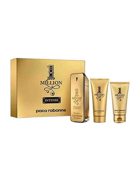 Paco Rabanne 3-Piece 1 Million Intense Gift Set for Men, 100ml EDT Perfume, 100ml Body Lotion, 100ml Shower Gel
Paco Rabanne 3-Piece 1 Million Intense Gift Set for Men, 100ml EDT Perfume, 100ml Body Lotion, 100ml Shower Gel