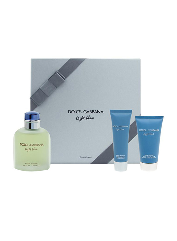 Dolce & Gabbana 3-Piece Light Blue Eau Intense Gift Set for Men, 125ml EDT Perfume, After Shave Balm, Shower Gel
Dolce & Gabbana 3-Piece Light Blue Eau Intense Gift Set for Men, 125ml EDT Perfume, After Shave Balm, Shower Gel