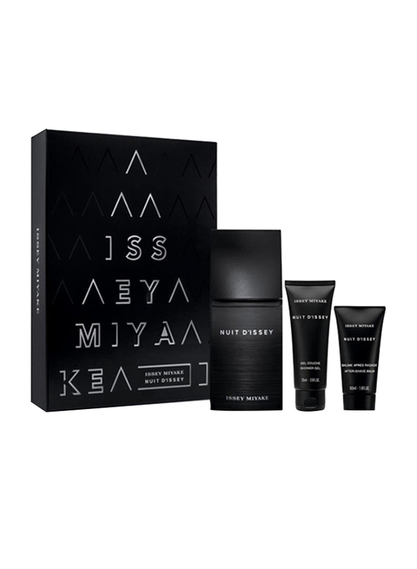 Issey Miyake 3-Piece Nuit D'Issey Gift Set for Men, 125ml EDT Perfume, 75ml Shower Gel, 50ml After Shave Balm
Issey Miyake 3-Piece Nuit D'Issey Gift Set for Men, 125ml EDT Perfume, 75ml Shower Gel, 50ml After Shave Balm