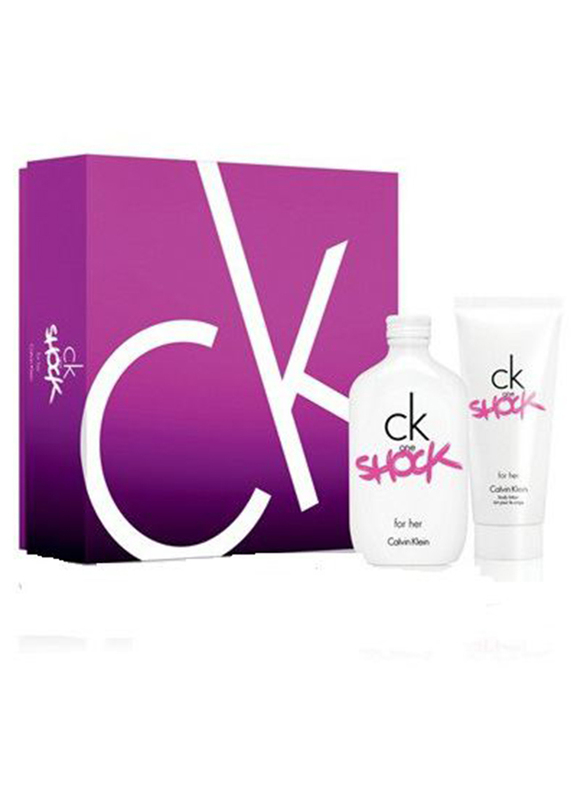 Calvin Klein 2-Piece One Shock for Her Gift Set for Women, 100ml EDT Perfume, 100ml Body Lotion
Calvin Klein 2-Piece One Shock for Her Gift Set for Women, 100ml EDT Perfume, 100ml Body Lotion