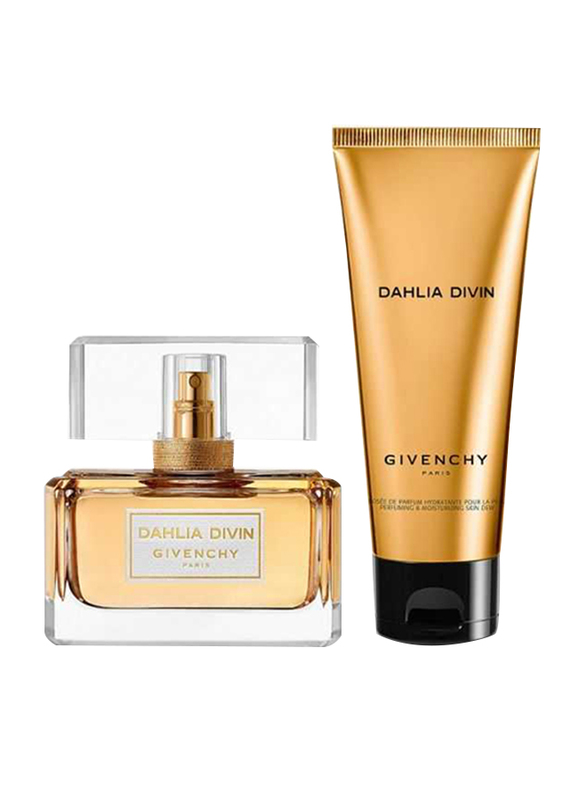 Givenchy 2-Piece Dahlia Divin Gift Set for Women, 50ml EDP Perfume, Perfuming & Moisturizing Skin Dew
Givenchy 2-Piece Dahlia Divin Gift Set for Women, 50ml EDP Perfume, Perfuming & Moisturizing Skin Dew