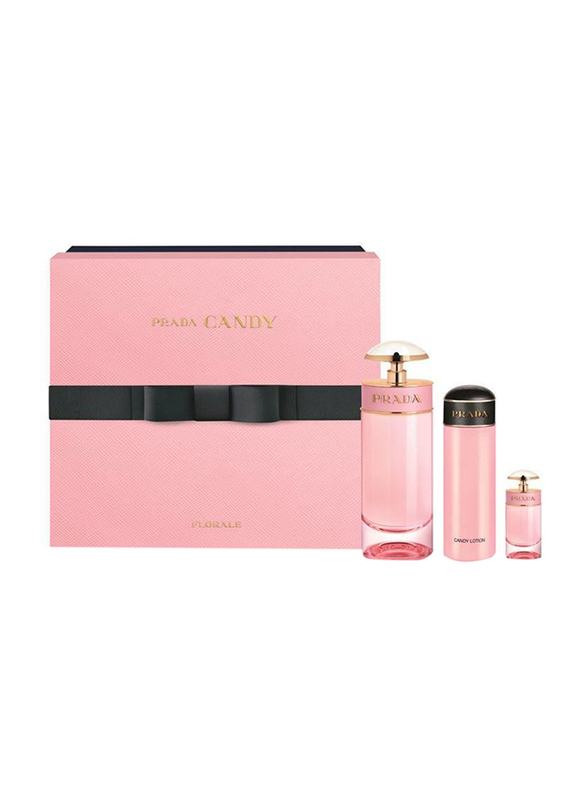 Prada 3-Piece Candy Florale Git Set for Women, 80ml EDT Perfume, 75ml Body Lotion, 8ml EDT Perfume
Prada 3-Piece Candy Florale Git Set for Women, 80ml EDT Perfume, 75ml Body Lotion, 8ml EDT Perfume