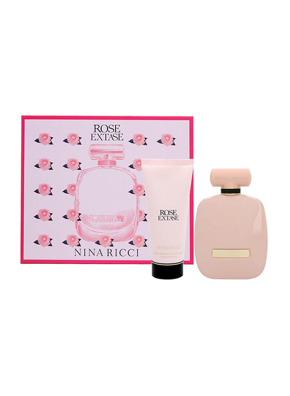 Nina Ricci 2-Piece Rose Extase Gift Set for Women, 80ml EDT Perfume, 100ml Body Lotion
Nina Ricci 2-Piece Rose Extase Gift Set for Women, 80ml EDT Perfume, 100ml Body Lotion