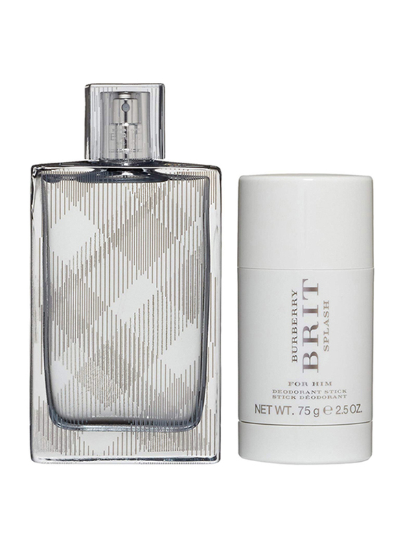 Burberry 2-Piece Brit Splash Travel Gift Set for Men, 100ml EDT Perfume, 75ml Deodrant Stick
Burberry 2-Piece Brit Splash Travel Gift Set for Men, 100ml EDT Perfume, 75ml Deodrant Stick