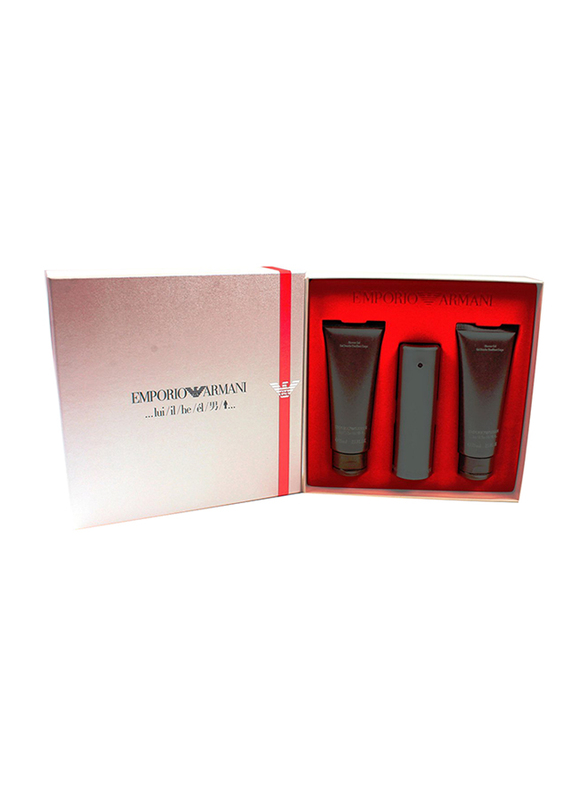 Giorgio Armani 3-Piece Emporio Armani HE Gift Set for Men, 50ml EDT Perfume, 2 x 100ml Shower Gel
Giorgio Armani 3-Piece Emporio Armani HE Gift Set for Men, 50ml EDT Perfume, 2 x 100ml Shower Gel