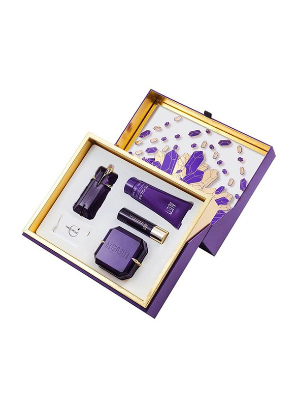 Thierry Mugler 4-Piece Alien Gift Set for Women, 60ml EDP Perfume, 30ml Hair Spray, 200ml Body Cream, 100ml Moisturizing Milk
Thierry Mugler 4-Piece Alien Gift Set for Women, 60ml EDP Perfume, 30ml Hair Spray, 200ml Body Cream, 100ml Moisturizing Milk