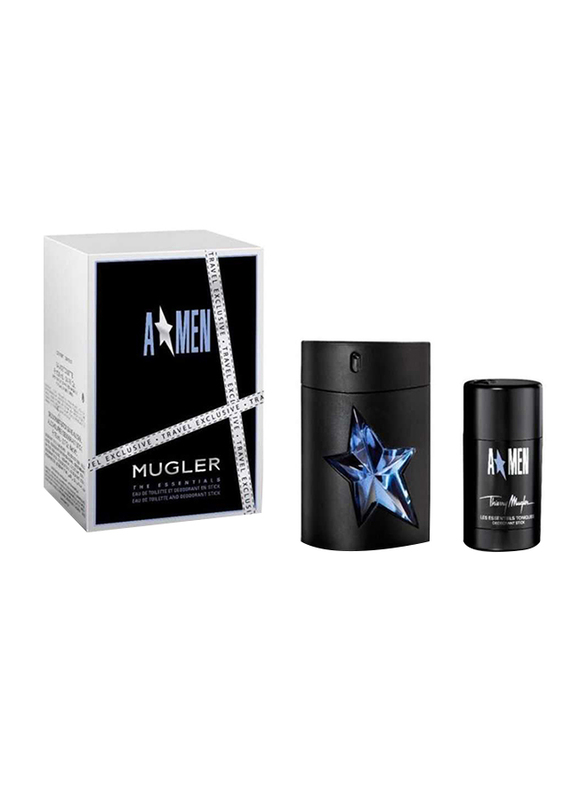 Thierry Mugler 2-Piece A*Men Gift Set for Men, 100ml EDT Perfume, 75ml Deo Stick
Thierry Mugler 2-Piece A*Men Gift Set for Men, 100ml EDT Perfume, 75ml Deo Stick
