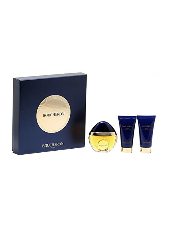 Boucheron 3-Piece Paris Gift Set for Women, 100ml EDP Perfume, 100ml Body Lotion, 100ml Bath and Shower Gel
Boucheron 3-Piece Paris Gift Set for Women, 100ml EDP Perfume, 100ml Body Lotion, 100ml Bath and Shower Gel