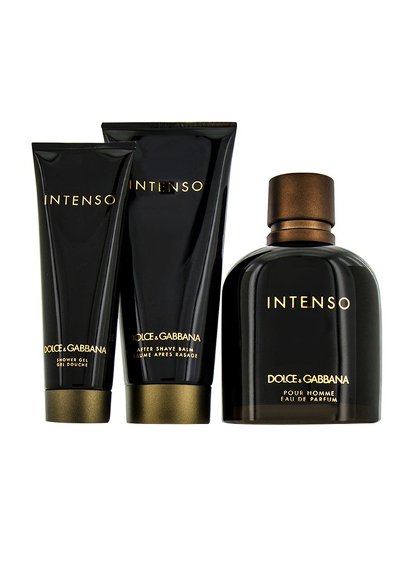 Dolce & Gabbana 3-Piece Intenso Gift Set for Men, 125ml EDP Perfume, 100ml After Shave Balm, 50ml Shower Gel
Dolce & Gabbana 3-Piece Intenso Gift Set for Men, 125ml EDP Perfume, 100ml After Shave Balm, 50ml Shower Gel