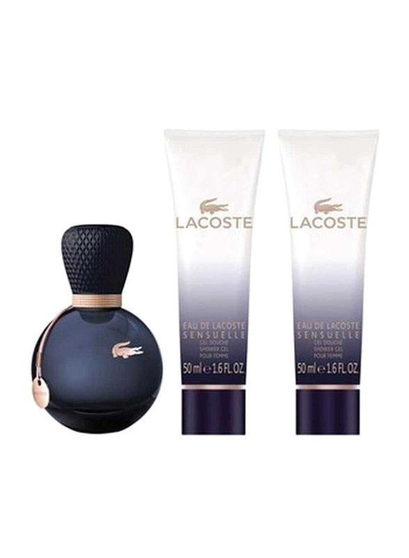 Lacoste 3-Piece Eau De Lacoste Sensuelle Femme Gift Set for Women, 50ml EDP Perfume, 2 x 50ml Shower Gel
Lacoste 3-Piece Eau De Lacoste Sensuelle Femme Gift Set for Women, 50ml EDP Perfume, 2 x 50ml Shower Gel