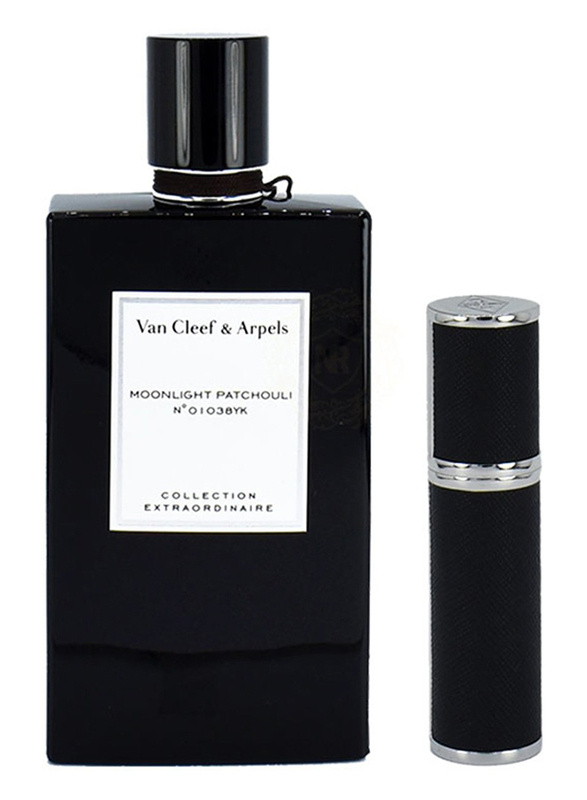Van Cleef & Arpels 2-Piece Moonlight Patchouli Perfume Set Unisex, 75ml EDP Perfume, 5ml Travel Spray
Van Cleef & Arpels 2-Piece Moonlight Patchouli Perfume Set Unisex, 75ml EDP Perfume, 5ml Travel Spray