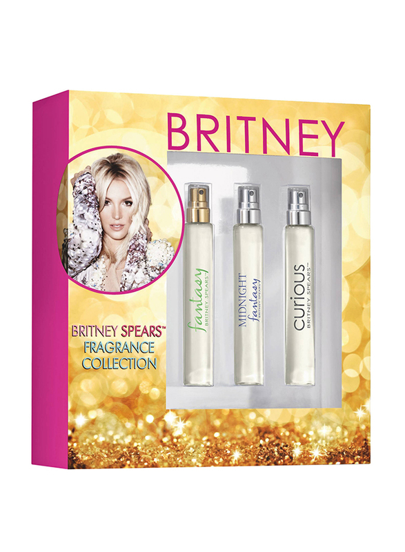 Britney Spears 3-Piece Fantasy Gift Set for Women, EDP Perfume 15ml, Midnight Fantasy, 15ml Curious
Britney Spears 3-Piece Fantasy Gift Set for Women, EDP Perfume 15ml, Midnight Fantasy, 15ml Curious