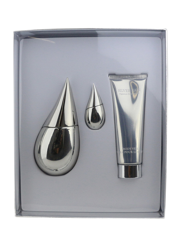La Prairie 3-Piece Silver Rain Gift Set for Women, 50ml EDP Perfume, 50ml Body Veil, 2ml Body Spray
La Prairie 3-Piece Silver Rain Gift Set for Women, 50ml EDP Perfume, 50ml Body Veil, 2ml Body Spray