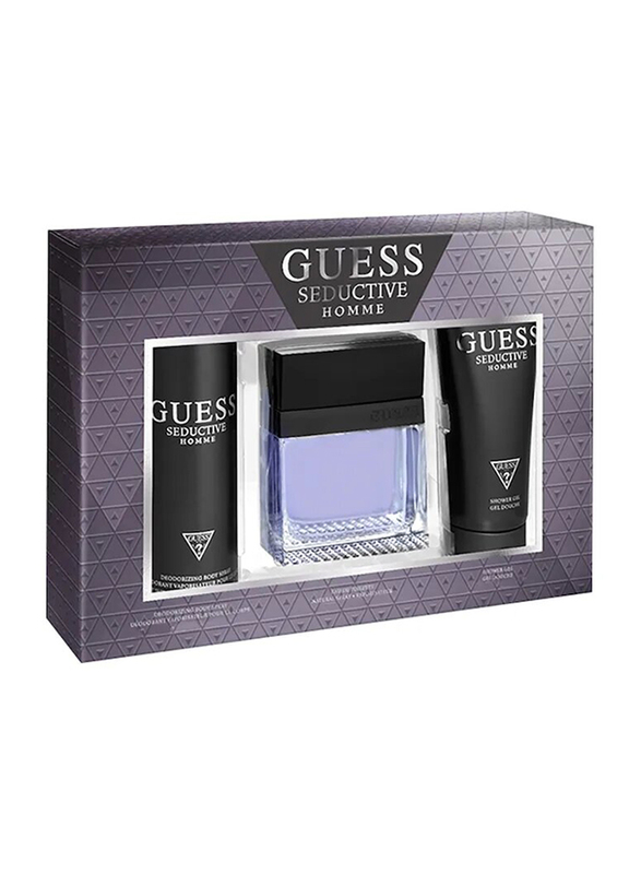 Guess 3-Piece Seductive Homme Set for Men, 100ml EDT Perfume, 226ml Body Spray, 200ml Shower Gel
Guess 3-Piece Seductive Homme Set for Men, 100ml EDT Perfume, 226ml Body Spray, 200ml Shower Gel