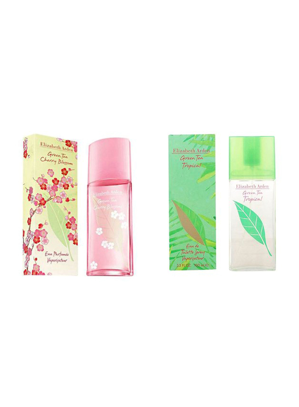 Elizabeth Arden 2-Piece Perfume Set for Women, Green Tea Cherry Blossom 100ml EDT Perfume, Green Tea Tropical 100ml EDT Perfume
Elizabeth Arden 2-Piece Perfume Set for Women, Green Tea Cherry Blossom 100ml EDT Perfume, Green Tea Tropical 100ml EDT Perfume