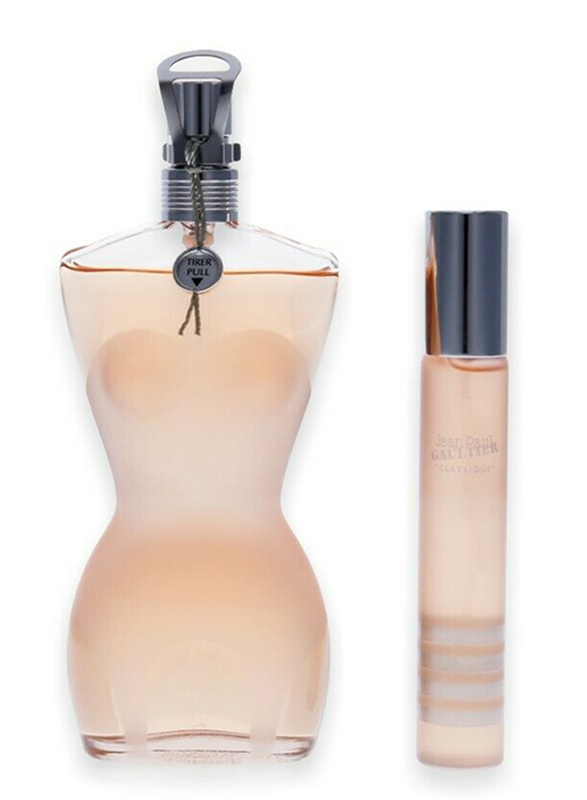 Jean Paul Gaultier 2-Piece Classique Travel Set for Women, 100ml EDT Perfume, 20ml EDT Perfume
Jean Paul Gaultier 2-Piece Classique Travel Set for Women, 100ml EDT Perfume, 20ml EDT Perfume