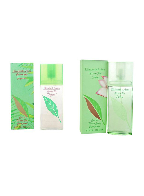 Elizabeth Arden 2-Piece Perfume Set for Women, Green Tea Tropical 100ml EDT Perfume, Green Tea Lotus 100ml EDT Perfume
Elizabeth Arden 2-Piece Perfume Set for Women, Green Tea Tropical 100ml EDT Perfume, Green Tea Lotus 100ml EDT Perfume