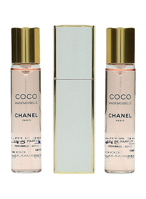 Chanel 3-Piece Coco Mademoiselle Perfume Set for Women, 3 x 20ml EDP Perfume Refills
Chanel 3-Piece Coco Mademoiselle Perfume Set for Women, 3 x 20ml EDP Perfume Refills