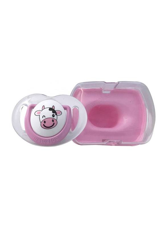 Mamajoo Cow Silicone Orthodontic Design Soother & Storage Box, 12+ Months, Pink/White
Mamajoo Cow Silicone Orthodontic Design Soother & Storage Box, 12+ Months, Pink/White
